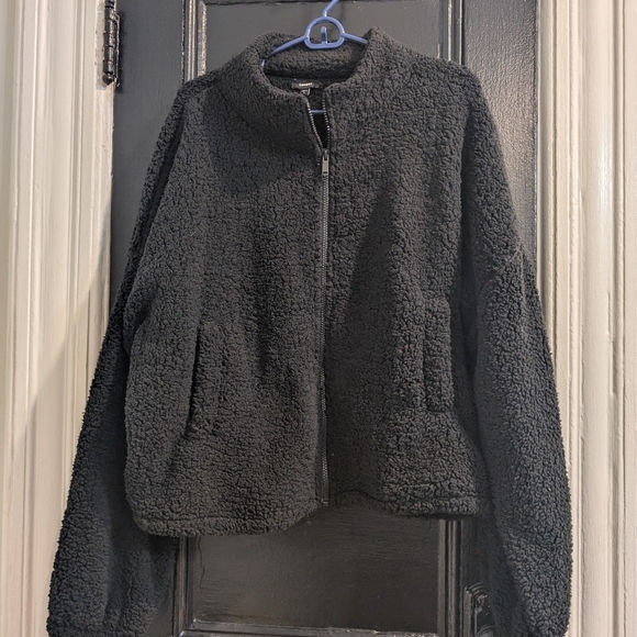 Express Sherpa jacket fleece BNWT WOMEN'S - Picture 1 of 15